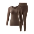 thumbnail image 2 of Naittoop Women's Seamless Thermal Underwear Set Winter Lightweight Long Sleeve Soft Base Layer Tops for Women Cold Weather, 2 of 5