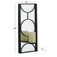 thumbnail image 3 of CosmoLiving by Cosmopolitan Black Metal Geometric Pillar Wall Sconce with Mirror Backing, 3 of 7