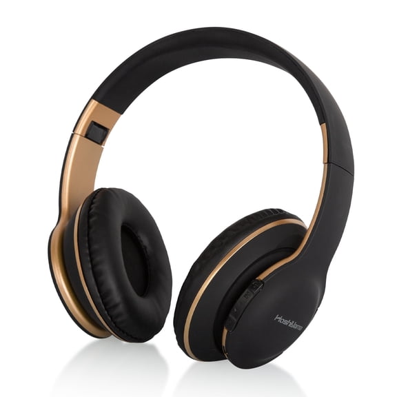 HOSHIYAMA Bluetooth Headphones Over Ear, Wireless Headphones Wired with 40 Hours Playtime Foldable HiFi Stereo Headset with Microphone, Soft Ear Pads, FM/TF for Cellphone/PC