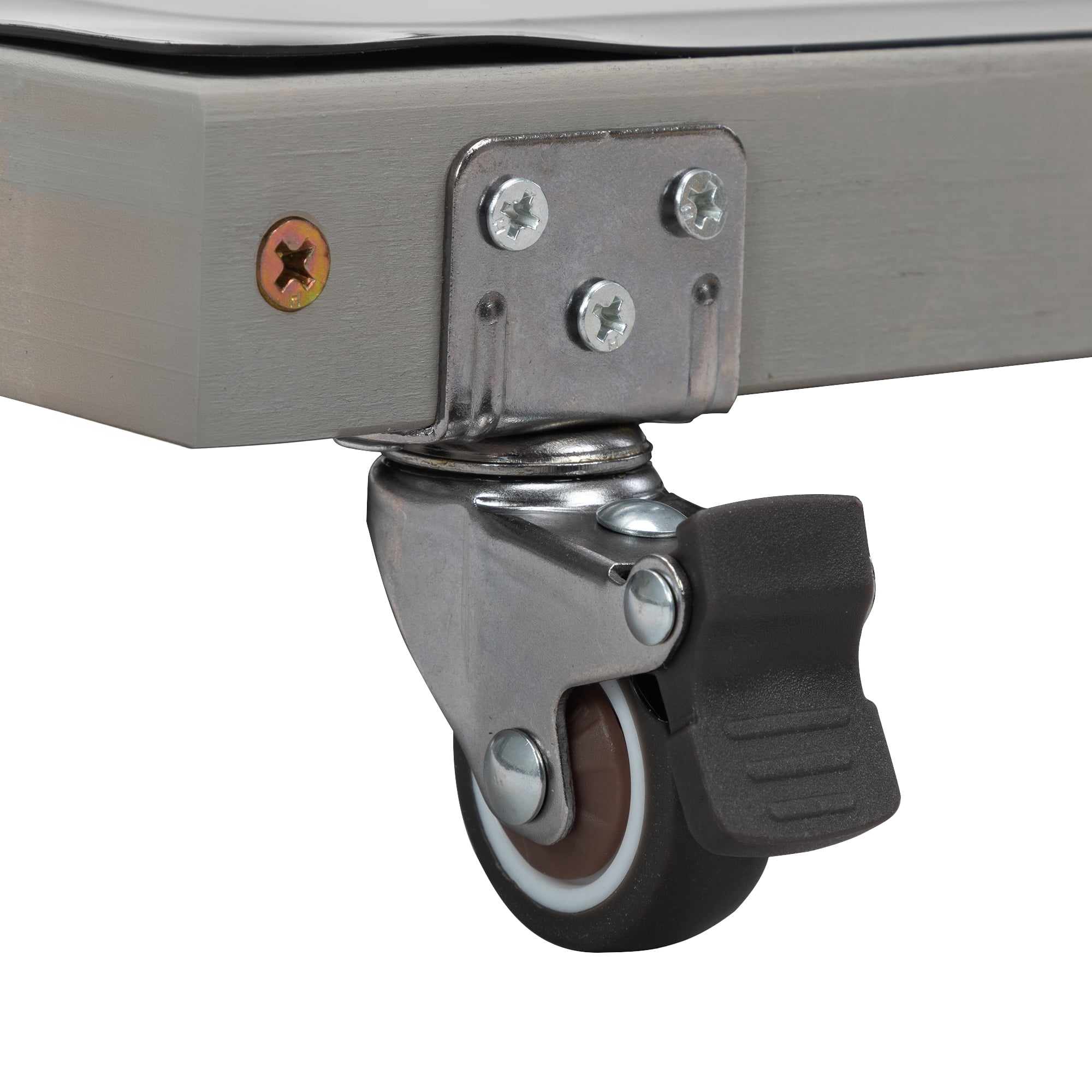 resenkos 35" Outdoor Rabbit Hutch with Wheels, Wood Bunny House with Ramp, Tray, Doors, Openable Top Small Animal Pet Cage, Gray