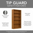 thumbnail image 3 of Universal Tall 5 Shelf Bookcase in Natural Cherry (Set of 2) - Engineered Wood, 3 of 8