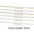 thumbnail image 1 of Collar de joyería de cadena cruzada de acero de titanio de 1/1,5/2 mm, brillante y resistente a la decoloración, 1 of 4