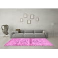 thumbnail image 3 of Ahgly Company Indoor Round Oriental Pink Traditional Area Rugs, 8' Round, 3 of 4