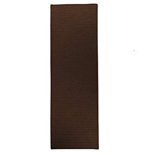 Colonial Mills Rug RT84R028X120S 2 ft. 4 in. x 10 ft. Reversible Flat-Braid Rectangle Runner Earth Brown