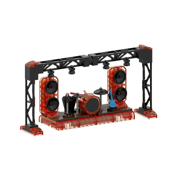 Brick Loot Concert Stage Interlocking Brick Building Set with Light Kit Compatible with Major Brands