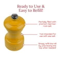 thumbnail image 6 of Peugeot Bistro 4-inch Manual Pepper Mill, Adjustable Coarseness, Stainless Steel Grinding, Pre-Filled with Black Peppercorns - Enhanced Flavors & Aromas (Saffron), 6 of 7