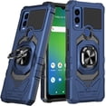 thumbnail image 7 of Compatible for Cricket Innovate E 5G Case w/Tempered Glass Screen Protector [Military Grade] Ring Car Mount Kickstand Shockproof Hard Phone Case - Blue, 7 of 7