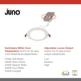 thumbnail image 5 of Juno 3017743 4.88 in. 16W Acuity Brands Lighting Aluminum LED Recessed Downlight, Matte White, 5 of 6