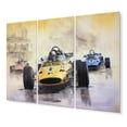 thumbnail image 2 of Designart "Vintage Formula Speedway Rush Racing Nostalgia" Sports Metal Wall Décor Set, 2 of 5