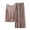 Coffee, variant on Lovskoo Womens Silk Satin Pajamas Set Button Down 2 Piece Pajamas Batwing Long Sleeve Oversized Sleepwear with Pockets Coffee