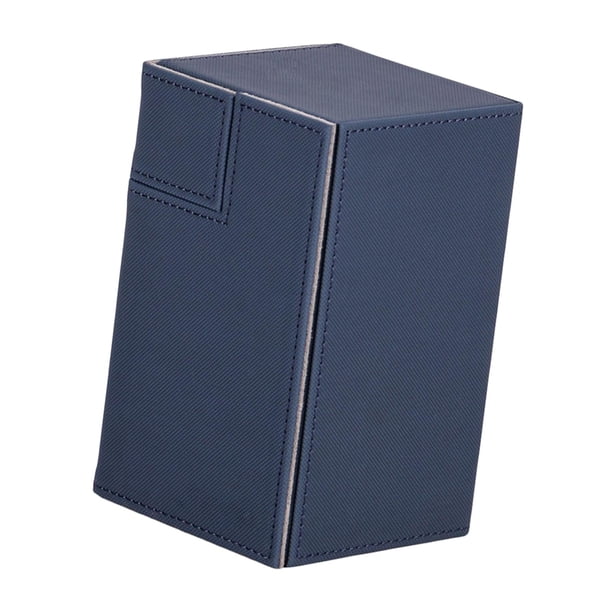 Organizador de tarjetas de almacenamiento coleccionable Sunnimix Estuche de baraja de cartas coleccionables con 2 divisores Azul