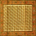 thumbnail image 1 of Ahgly Company Indoor Square Persian Yellow Traditional Area Rugs, 7' Square, 1 of 4