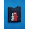 thumbnail image 3 of Cool Floating Astronaut Design Sweatshirt Men -Image by Shutterstock, Male Small, 3 of 4