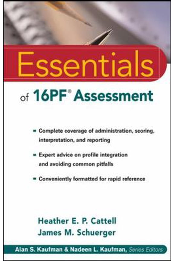 Pre-Owned Essentials of 16PF Assessment (Paperback) 0471234249 9780471234241