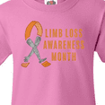 thumbnail image 4 of Inktastic Limb Loss Awareness Prosthetic Leg and Arm Orange Ribbon Youth T-Shirt, 4 of 5