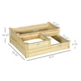 thumbnail image 5 of AsterOutdoor 3-Tier Raised Garden Bed Wooden Outdoor Planter Box 42.5"x34.75"x14.25" – Open Bottom for Growing Vegetables, Herbs, Flowers, 5 of 5