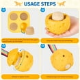 thumbnail image 4 of Juguete Interactivo para Perros y Bola de Golosinas para Perros, Dispensador de Goma Rellenable Congelable, Juguete de Rompecabezas para Masticar para Perros Pequeños, Medianos y Grandes, 4 of 8