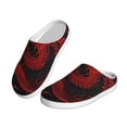 thumbnail image 2 of Rateoe Red Dragon On Black Print Women's Men's Cotton Knit Slippers Lightweight Memory Foam Indoor House Shoes with Anti-Skid Sole-46/47, 2 of 7