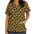 thumbnail image 1 of CNKOO Blouses Médicales pour Femmes Manches Courtes Col en V Uniforme Imprimé Poches Blouse Infirmière Liquidation, 1 of 5