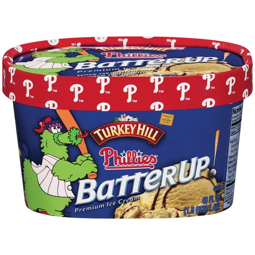 Turkey Hill Phillies Batterup Premium Ice Cream, 48 fl oz