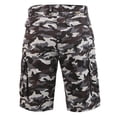 thumbnail image 3 of Men's Cargo Shorts Outdoor Multi-Pockets Relaxed Fit Cotton Camouflage Casual Shorts 03 Ash Camo 32, 3 of 6