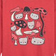 thumbnail image 2 of Instant Message - Cat Mushroom - Women's Lightweight French Terry Pullover, 2 of 6