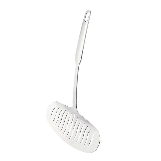 Fried Fish with Slotted Turner for Kitchen Use Silver Multifunctional Flexible Design 12.5 inches