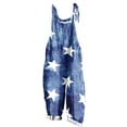 thumbnail image 2 of SELONE Red White Blue One Piece Jumpsuits for Women with Pockets Fashion Holiday Wear Blue M, 2 of 5