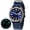 Blue Canvas, variant on Titanium Watch for Men, Sport Men's Field Watch, Military Analog Quartz Watch with Date, Nylon Strap, Japanese Quartz Movement, Super Luminous, 10ATM Waterproof Army Wristwatch, Black
