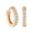 Golden, variant on Mightlink 1 Pair Elegant Women Hoop Earrings Shining Inlaid Piercing Round Earrings Party Jewelry Gift