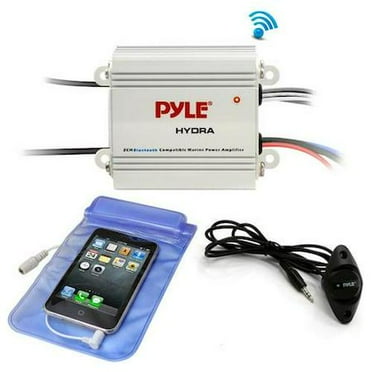 Pyle Bluetooth Marine Amplifier Kit, 2-Ch., PLMRMB2CW