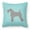 Blue, variant on Carolines Treasures BB3692PW1818 Kerry Blue Terrier Checkerboard Blue Fabric Decorative Pillow