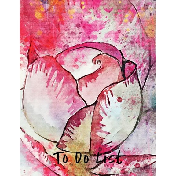 To Do List: To Do List: Rose 8.5x11 (Paperback)