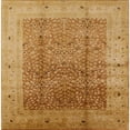 thumbnail image 1 of Ahgly Company Indoor Square Mid-Century Modern Orange Oriental Area Rugs, 8' Square, 1 of 6