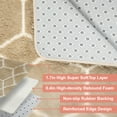 thumbnail image 3 of Nefoso Shag Geometric Area Rug, 8ft x 10ft Soft Fluffy Area Rugs for Living Room Bedroom Decor Carpet, Camel & White, 3 of 6