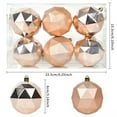 thumbnail image 3 of Halloween Clearance! VWRXBZ 6pc 8cm Diamond-shaped Christmas Ball Set, 3 of 7