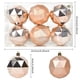 thumbnail image 3 of Adorno navideño en forma de diamante | Decoración navideña de plástico facetado | Adorno de 8 cm para colgar en el árbol de Navidad, corona, 3 of 7