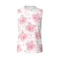 thumbnail image 6 of Lsque Cartoon Pig Print Men's Cotton Blend Sleeveless Muscle Shirts (S-3XL)- Moisture Wicking, Odor Protection, UPF 30+,Small, 6 of 8