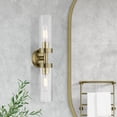thumbnail image 2 of 16172-01 Livex Lighting Ludlow - 2 Light ADA Bath Vanity In Nautical Style-19.25 Inches Tall and 4.25 Inches Wide-Antique Brass Finish, 2 of 15