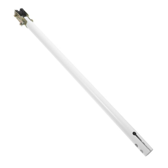 White Iron Ceiling Fan Extension Rod for High Ceilings with Double Hole Connection and Durable