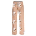 thumbnail image 7 of Easter Pajamas Pants Men Drawstring Stretch Waist Trendy Pjs Funny Easter Egg Print Baggy Wide Leg Pants (Pink,L), 7 of 7