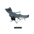 thumbnail image 4 of LOVIVER Folding Camping Chair Fishing Hiking Reclining Chair Outside Travel Armchair gray with padded, 4 of 8