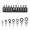 thumbnail image 4 of 20 Pcs Flex Head Ratchet Wrench Set 8-19mm Changeable Torx Head Screwdriver Tools, 4 of 10