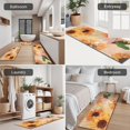 thumbnail image 5 of Yellow Green Leaf Sunflower Pattern Kitchen Rugs Sets Of 3,Kitchen Runner Rugs Non Skid Washable,Decorative Kitchen Floor Mats for Kitchen,Sink,Laundry,17"x30"+ 17"x47" + 17"x59", 5 of 6