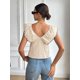 thumbnail image 2 of Blusa De Verano Con Volantes Y Lazo En Color Albaricoque, 2 of 30