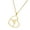 Gold, variant on Gymnastics Charm Necklace Adjustable Chain Necklace Stainless Steel Texture