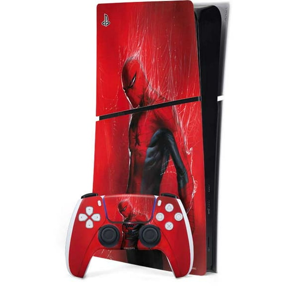 Skinit Marvel Spiderman The Amazing Spiderman PS5 Slim Digital Edition Bundle Skin