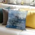 thumbnail image 3 of SHANXI Throw Pillow Covers for Men Women,Oil Painting Navy Blue Cushion Cases, Decorative Accent Pillow Cases Fashion Home Room Decor 22x22in, 3 of 5