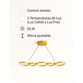 thumbnail image 2 of LUMINARIO DECORATIVO SUSPENDIDO PARA SALA ALUMINIO+SILICONA Y PINTADO DE ORO CON CONTROL, 2 of 5
