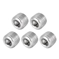 thumbnail image 1 of Enchufe hexagonal avellanado - Conector de tubo de acero inoxidable 1/8NPT con rosca macho, adaptador de tubo, 5 piezas, 1 of 3